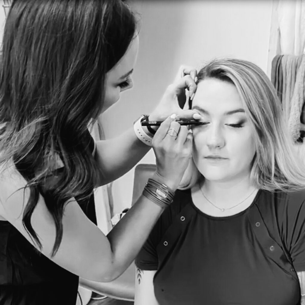 Professional makeup artist is part of the Luxury Photo Studio Experience